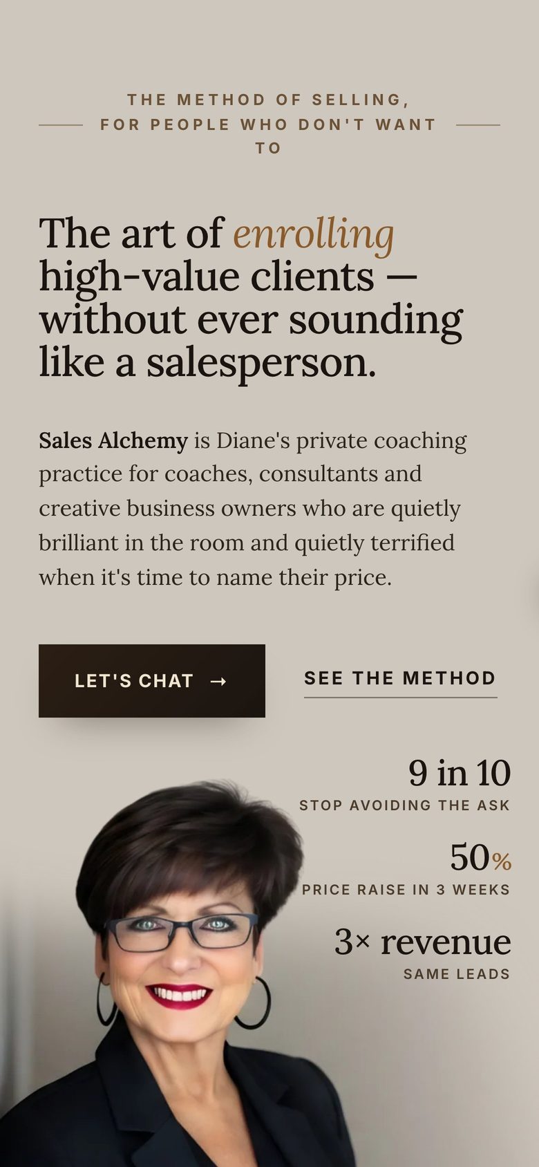 Success By Alchemy homepage on a phone