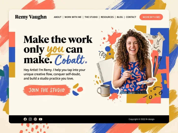 Remy Vaughn — Coaches website design concept
