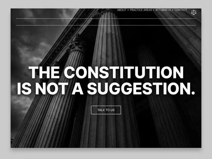 Monument — Law Firms website design concept