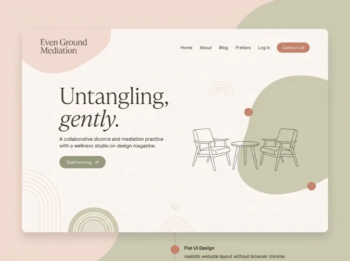 Soft Mediation — Law Firms website design concept